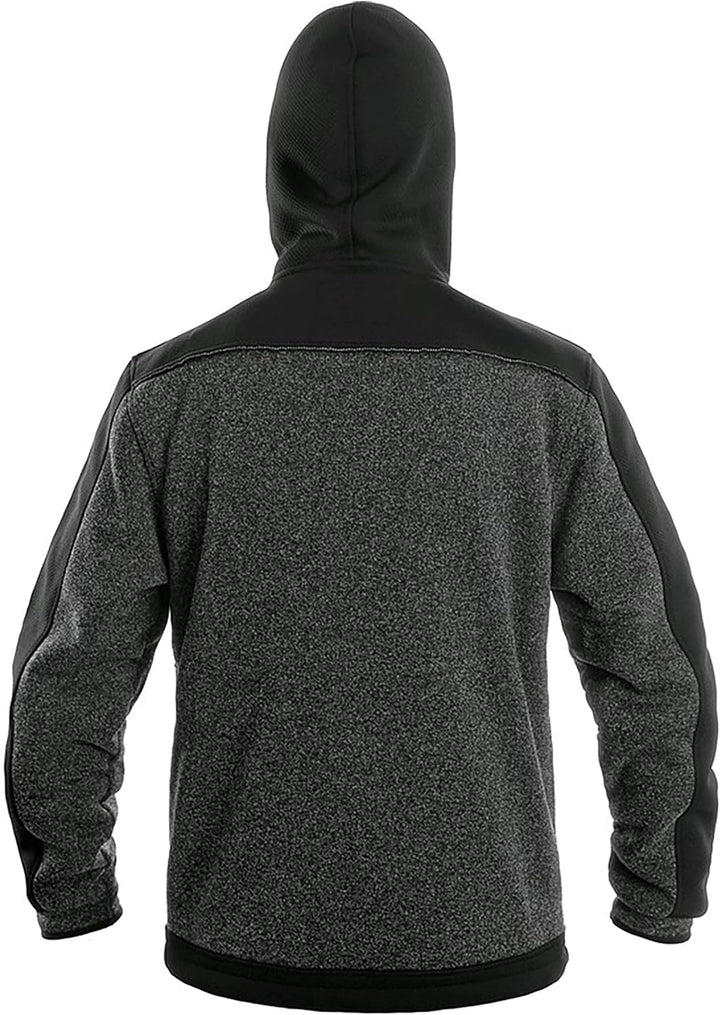 CANIS CXS Indianapolis Fleece Jacke Herren Fleeceisolierte Arbeitsjacke mit Kapuze, Reissverschluss,