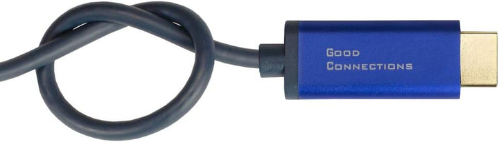 Good Connections® SmartFLEX DisplayPort 1.4 an HDMI 2.0 Kabel - 4K UHD @60Hz RGB / 4:4:4 - KUPFERLEI