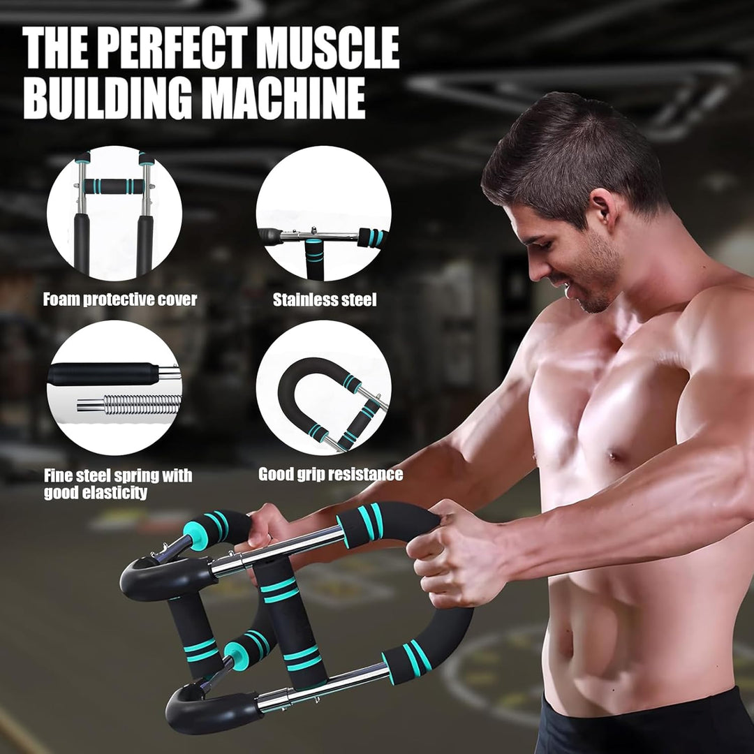 Verstellbarer Brust- & Armtrainer Widerstand Bis 50kg (70-110 Lb), Brusttrainer Männer, Gorilla Grip