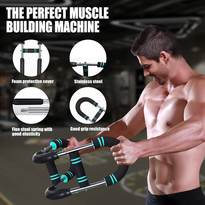 Verstellbarer Brust- & Armtrainer Widerstand Bis 50kg (70-110 Lb), Brusttrainer Männer, Gorilla Grip