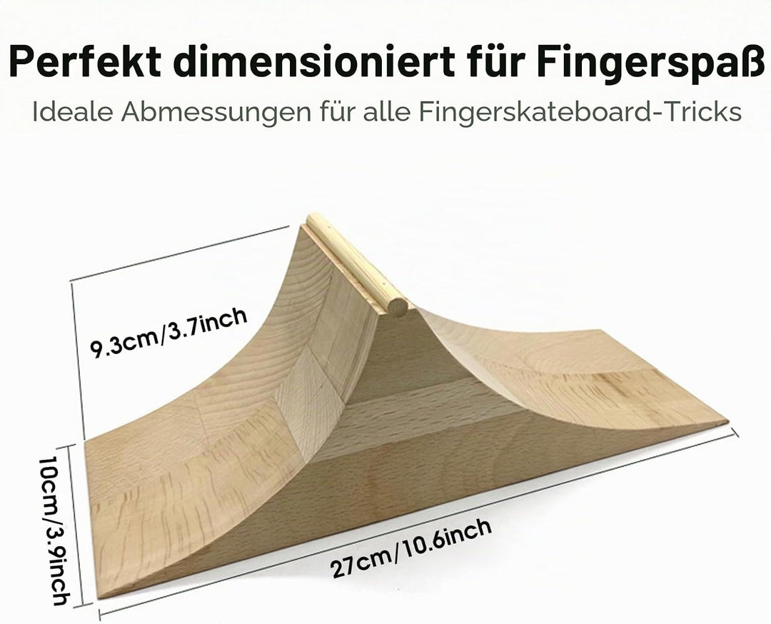 Fingerboard-Rampe, professionelle Skateboard-Rampe aus Holz – realistische Fingerboard-Hindernisse f
