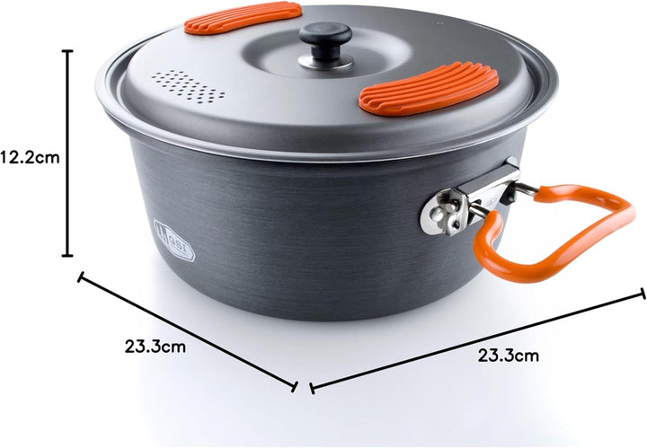 GSI Outdoors Halulite Cook Pot Topf, Unisex Erwachsene, Unisex – Erwachsene 2 L Grau, 2 L Grau