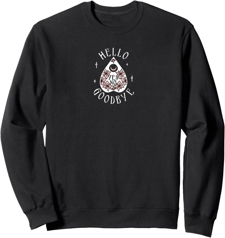 Hello Goodbye Yes No Game Piece Center Icon Sweatshirt