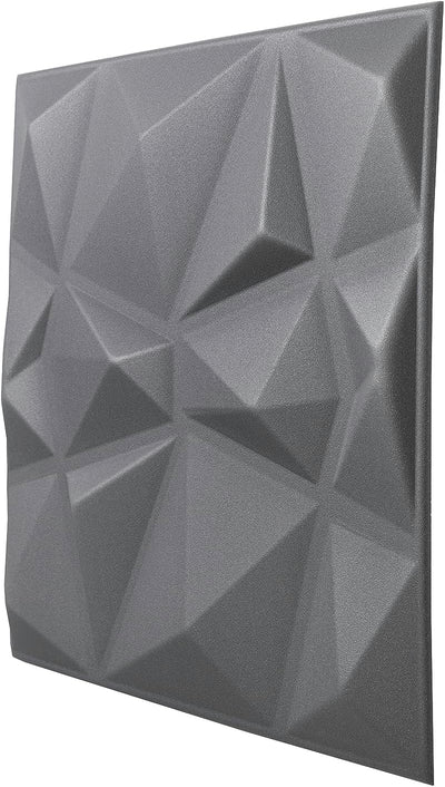 Nord Plus - Wandpaneele aus Styropor 3D Paneele für Decke Dekor Wandverkleidung Paneele (Dunkelgrau,