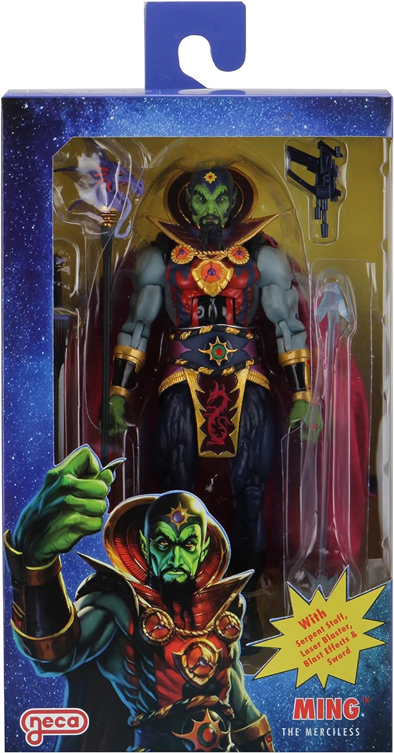 NECA Defenders of The Earth Serie - Ming The Merciless - 17,8 cm grosse Actionfigur