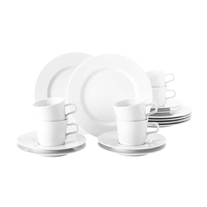 Seltmann Weiden 001.710911 No Limits weiss Kaffeeservice 18-teilig, Hartporzellan