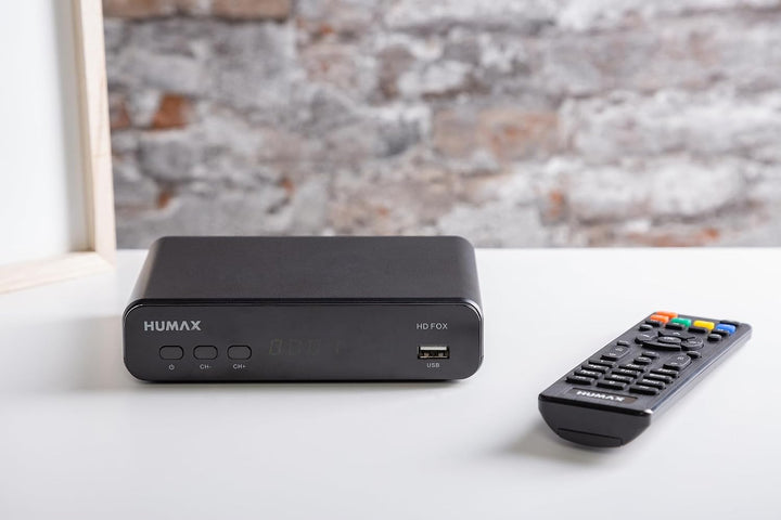 HUMAX HD Fox Digitaler Sat Receiver mit Aufnahmefunktion, HD Sat Receiver für Fernseher mit Single T