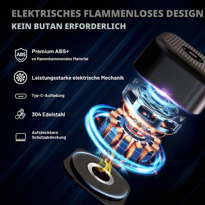 Elektrischer Whisky Smoker Set mit 6 Holzchips, Wiederaufladbare Cocktail Smoker Kit, Saturn S-moker