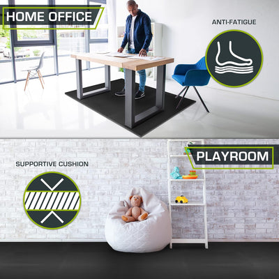 Prosource Fit Extra dicke Puzzle-Übungsmatte, 1,9 cm oder 2,5 cm, EVA-Schaum, ineinandergreifende Fl
