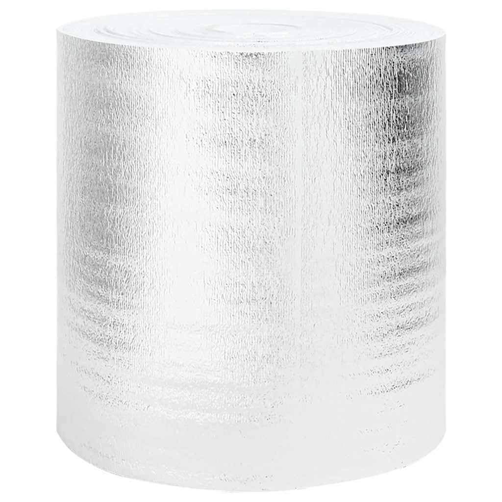 vidaXL Heizkörper-Reflektorfolie Silber 15 x 0,5 m Polyethylen, Heizaccessoire fürs Wohnzimmer, zyli