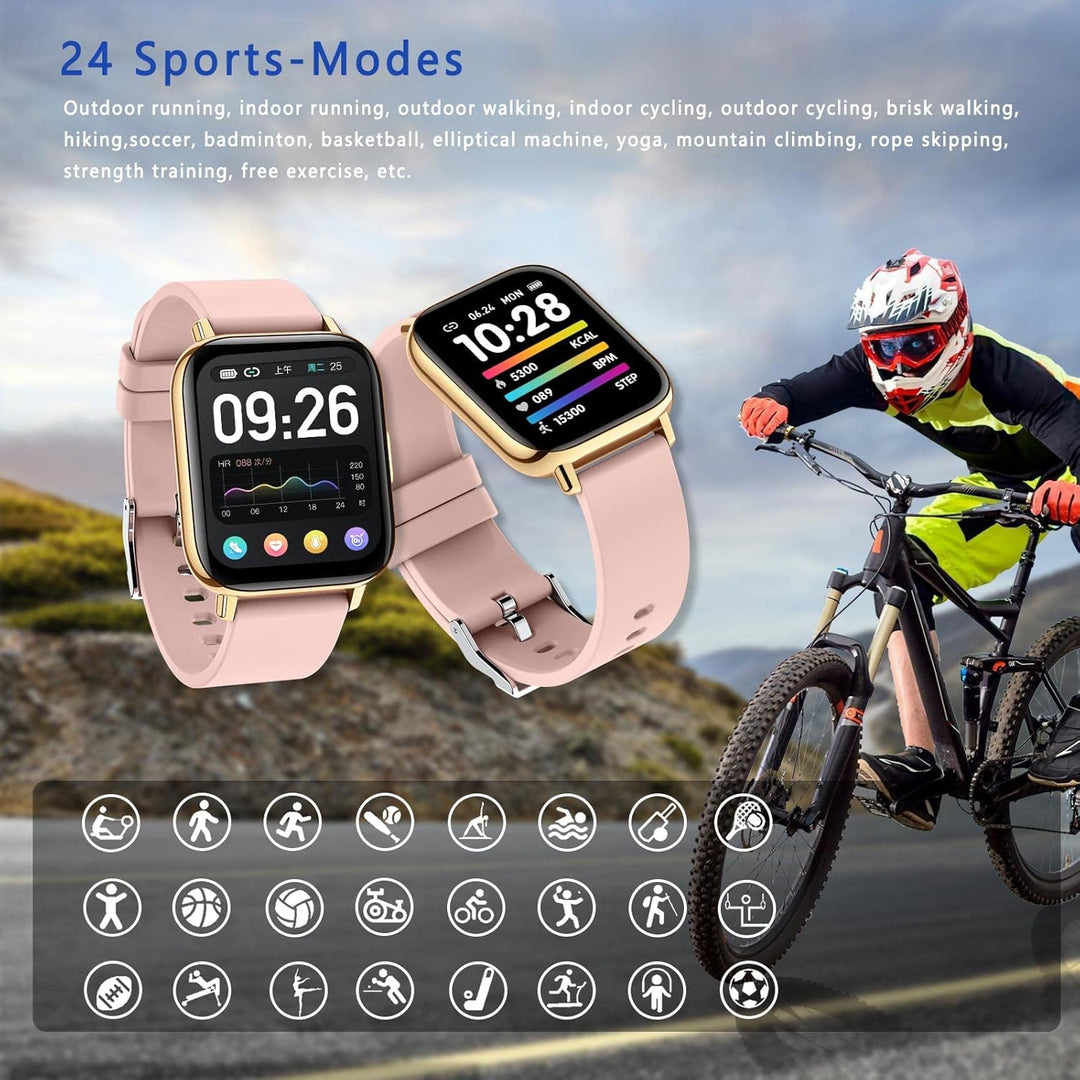 SUPBRO Smartwatch 1.69 Zoll HD Voll Touchscreen Fitness Tracker Uhr, IP68 Wasserdicht Fitnessuhr mit