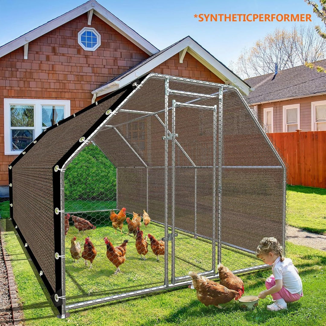 Schattierungsnetz 80% UV Schutz mit Ösen 2x3m für Garten 2x3m Braun, 2x3m Braun