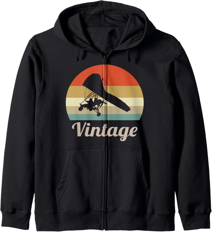 Motor Drachen Drachenflieger Motordrachen Vintage Retro Fun Kapuzenjacke