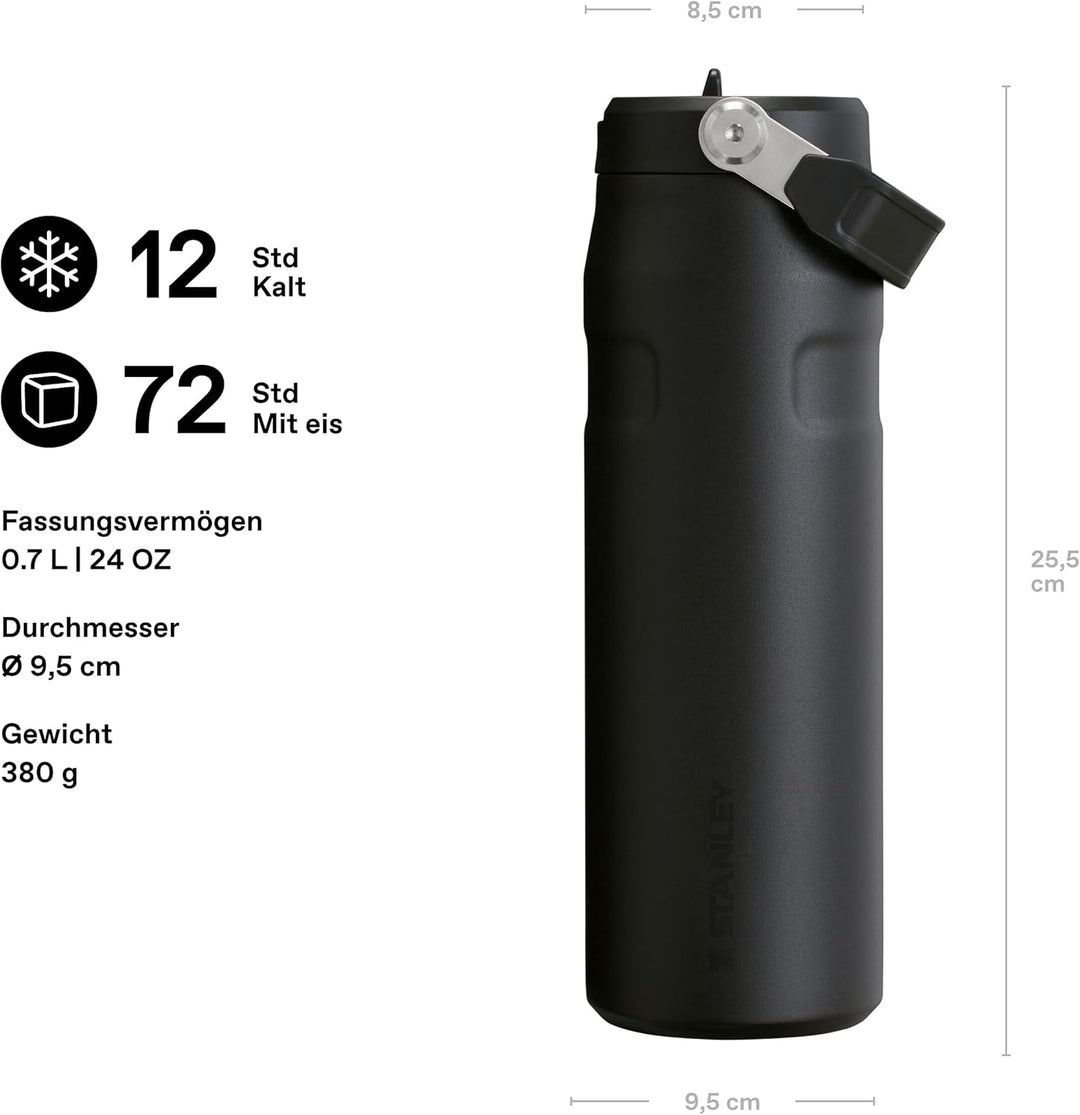 Stanley 1913 Flip Straw Trinkflasche mit Strohhalm 0.7L - Thermobecher Kühlt 10 Stunden - 3 Tage Eis
