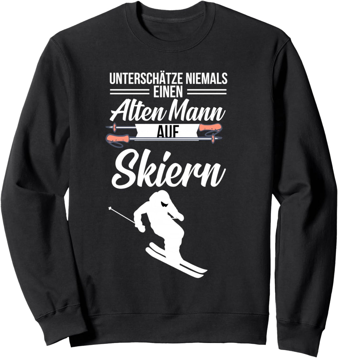 Ski Opa Skifahrer der Skifahren & Wintersport mag Geschenk Sweatshirt