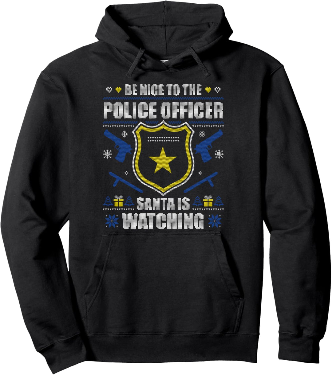 Polizist Ugly Christmas Sweater Witzig Polizei Weihnachten Pullover Hoodie