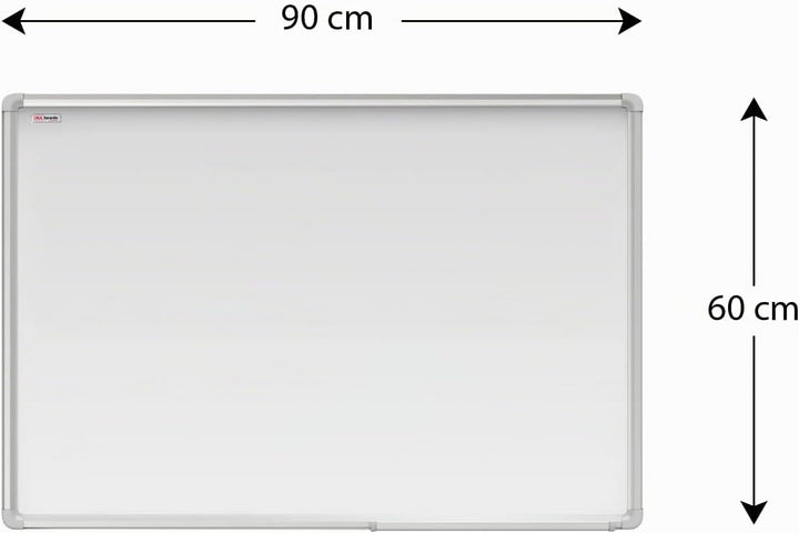 ALLboards Magnetisches Whiteboard, Ceramic Emaillierte Oberfläche 90x60cm Magnettafel mit Alurahmen