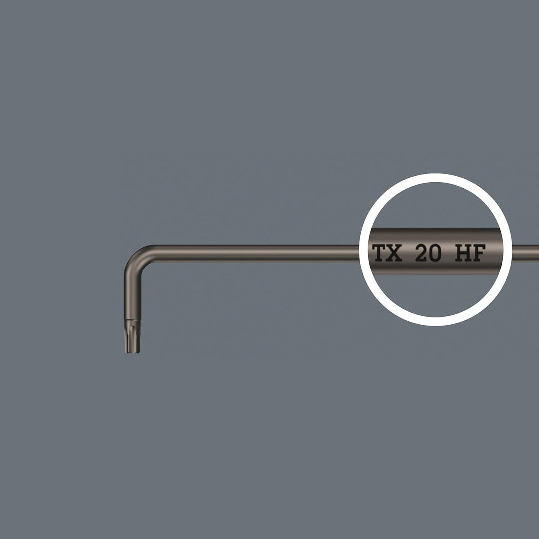 Wera 05024454001 967 XL HF TORX® Winkelschlüssel mit Haltefunktion, lang, TX 15 x 123 mm, TX 15