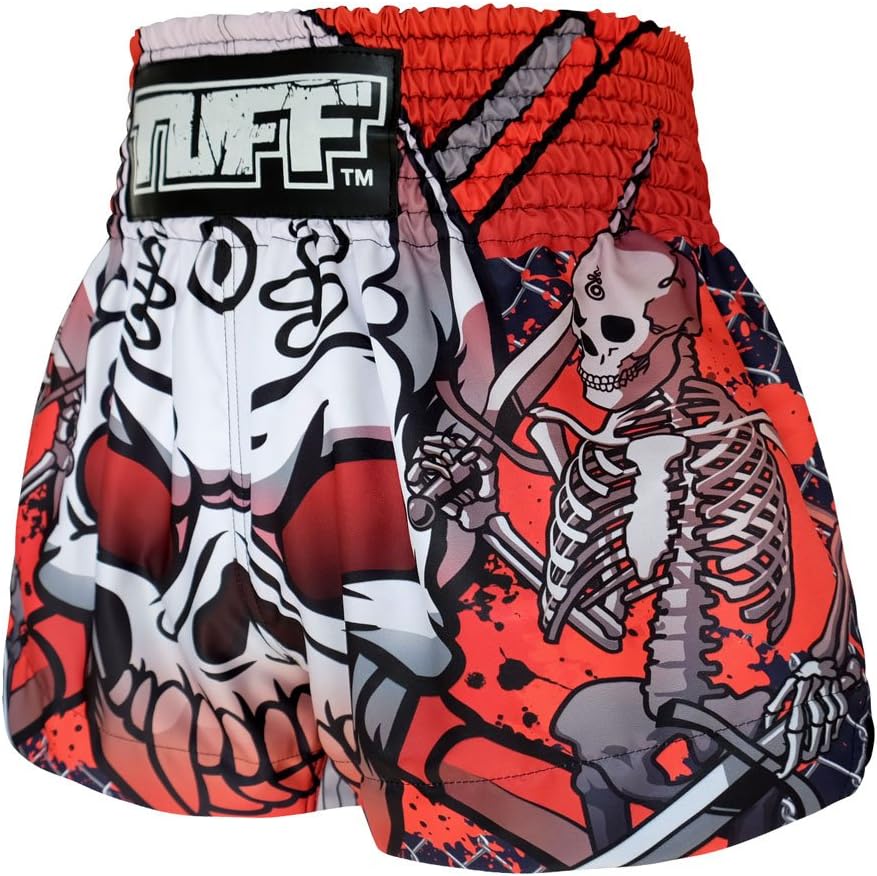 Tuff Sport Boxen, Muay Thai-Shorts, Drachenschädel, Kick, Kampfsport, Training, Fitnessstudio, Kleid