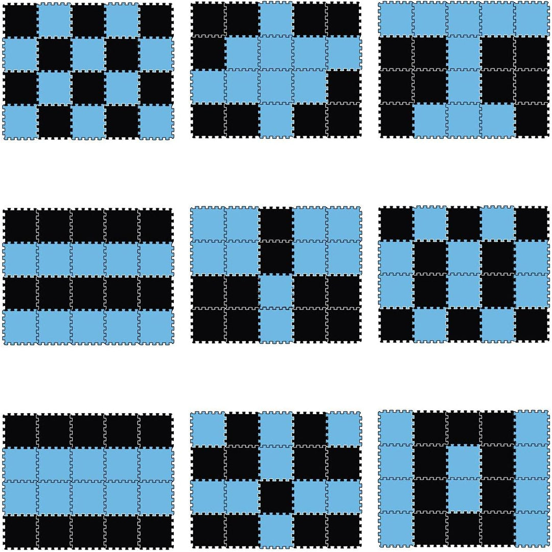 LittleTom 18 Teile Spielmatte Baby ab Null - 30x30 Schaumstoff Puzzlematte Kinder Isomatte Baby Spie