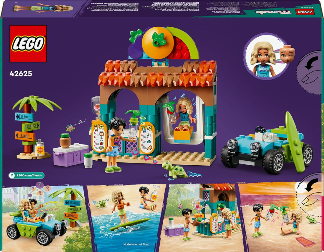 LEGO Friends Beach Smoothie Stand, Kids’ Pretend Play Food Set, Gift Idea for Girls and Boys Aged 6