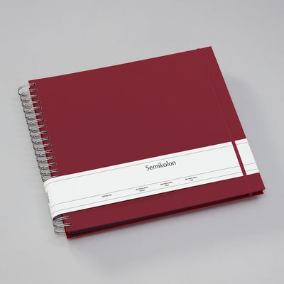 Semikolon 352963 Spiral Album Maxi Mucho – 34,5x30 cm – Fotoalbum, 90 Seiten schwarz, Fotobuch, burg
