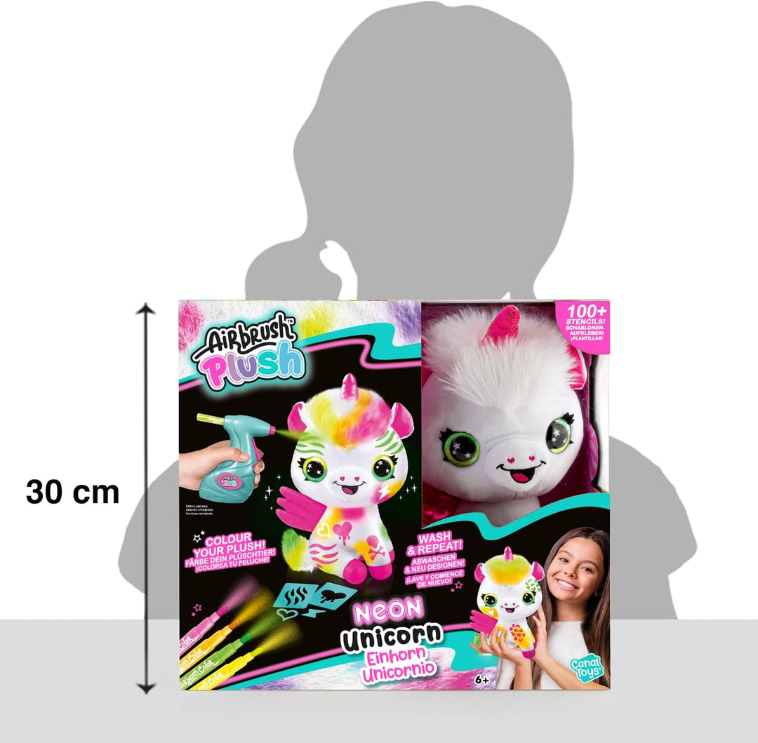 Canal Toys AIRBRUSH PLUSH Neon Einhorn