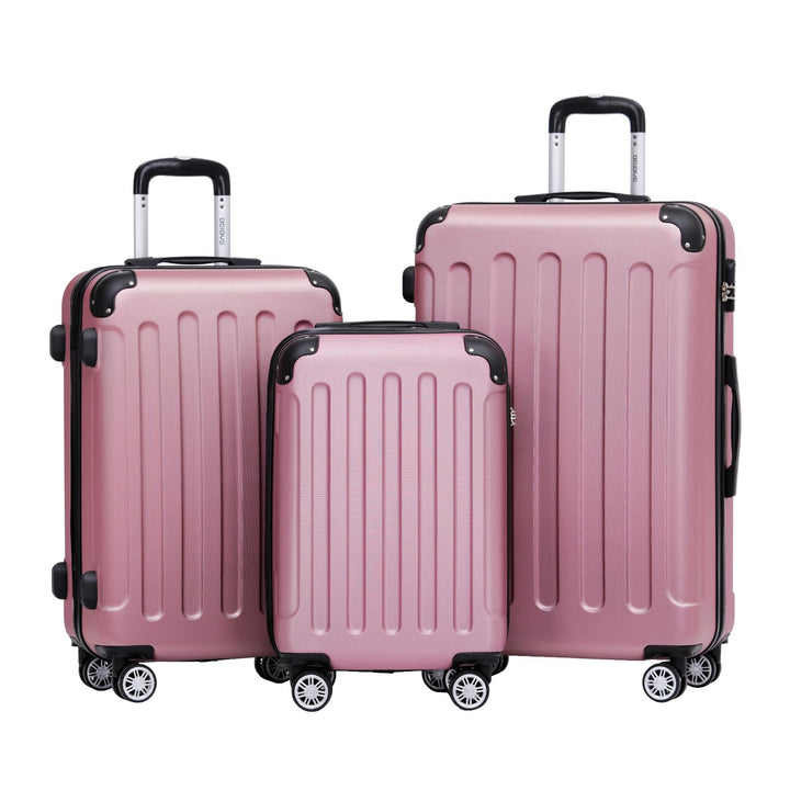 BEIBYE 2045 Zwillingsrollen 3tlg. Reisekoffer Koffer Kofferset Trolleys Hartschale in 14 Farben (Pri