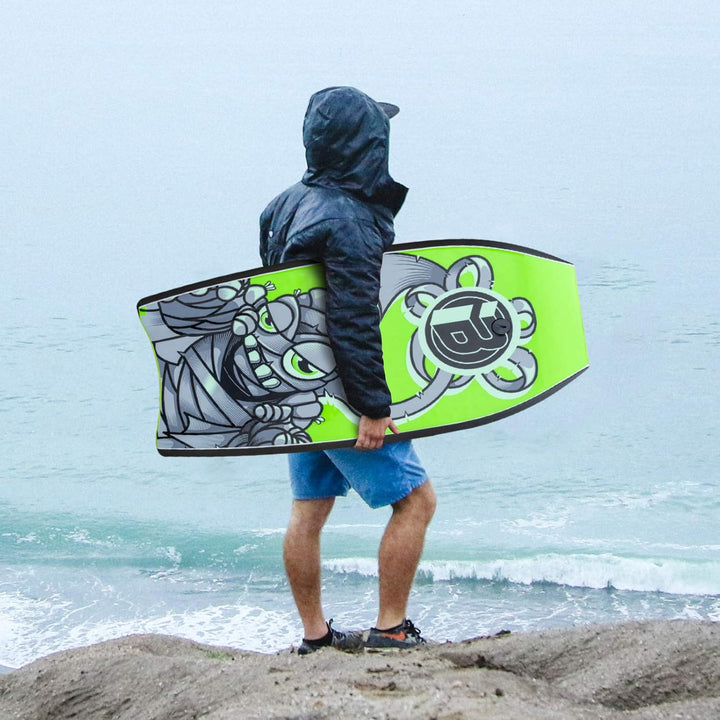 Bodyboard, leichtes 94,4 cm Bodyboard mit EPS-Kern, Premium-Leine und Handgelenkschlaufe, Surfen für