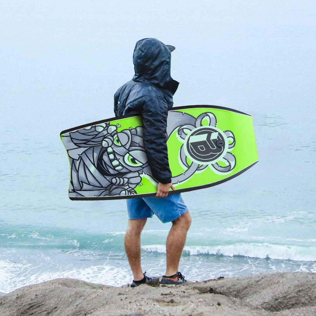 Body Board, 83 cm leichtes Bodyboard mit EPS-Abdeckung, Premium-Leine und Handschlaufe zum Surfen gr