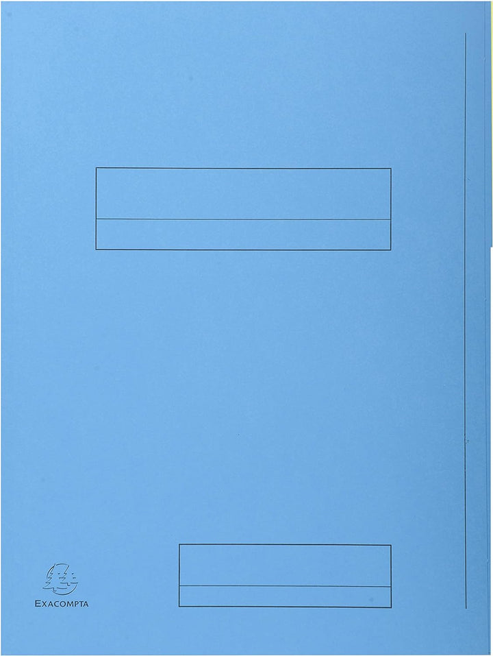 Exacompta 335000E Packung mit 50 Aktenmappen Super, 2 Klappen, Karton 210g/qm, praktisch und robust,