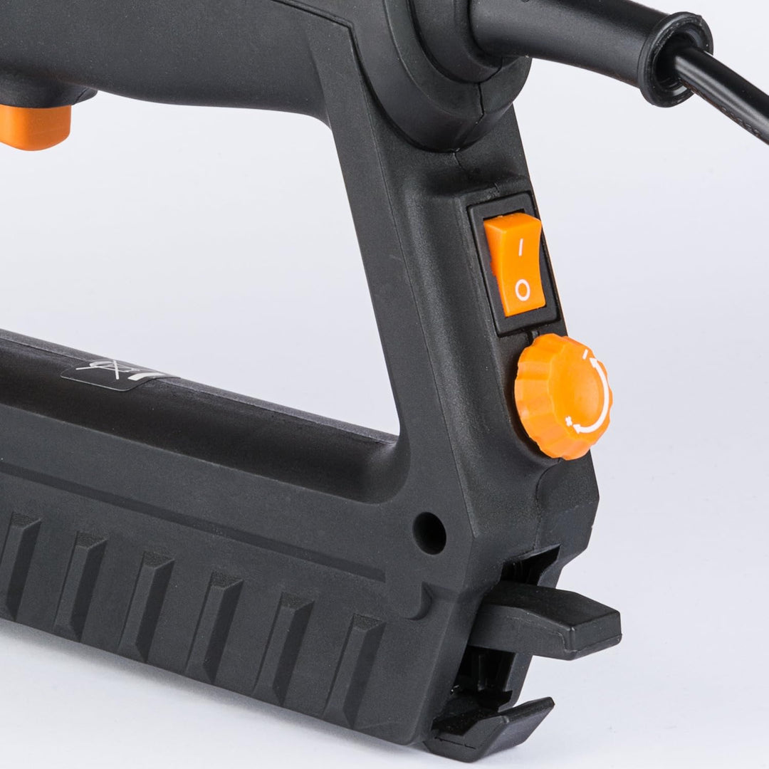 Defort DET-110 leistungsstarker Elektrotacker 20 S/min geeignet für Klammern und Nägel