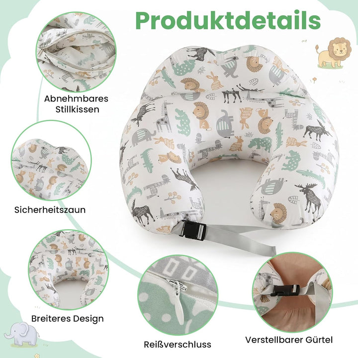 SHANNA Stillkissen XXL, Flaschenfütterung Still Kissen, Multifunktionales Nursing Breastfeeding Pill