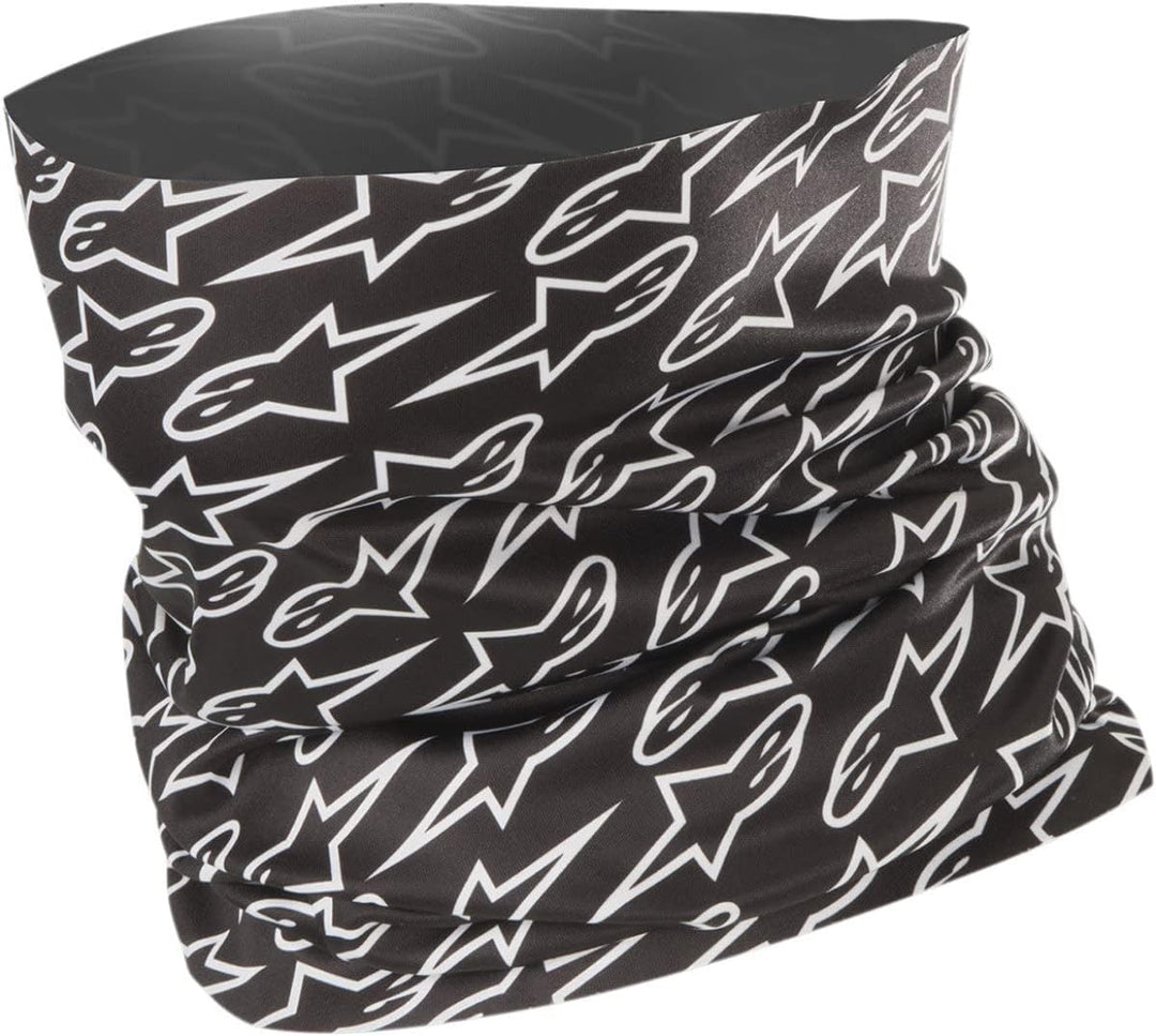 Alpinestars Astars Neck Warmer,Multicolour(Black/White) Motorrad, Motorrad
