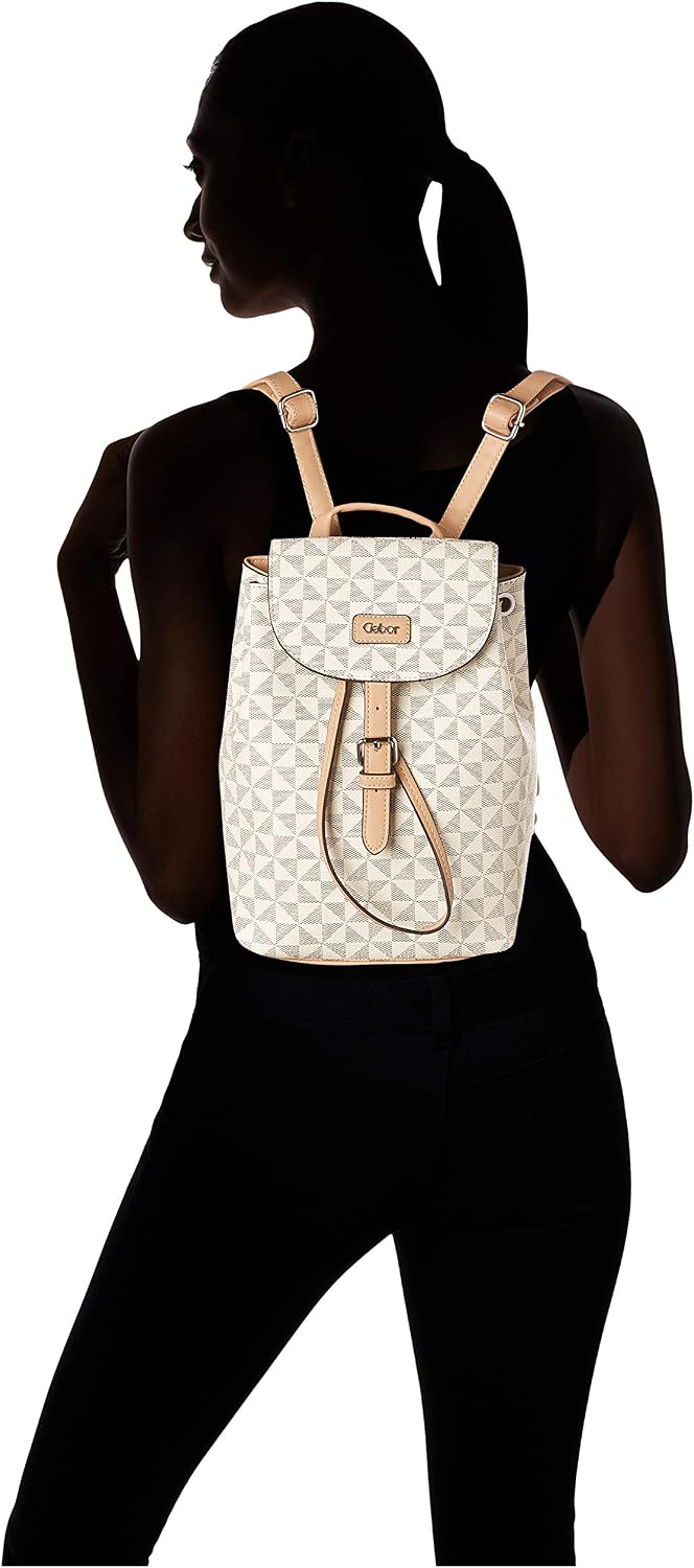 Gabor bags Barina Damen City Rucksack Backpack, 8 L S Weiss, S Weiss