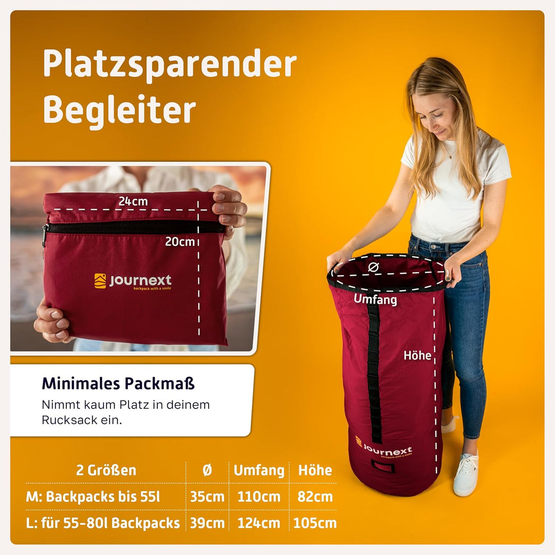 Journext 2 in 1 Rucksack Schutzhülle & Regenschutz/Flight Cover Rucksack/Rucksack Schutzhülle Flugze