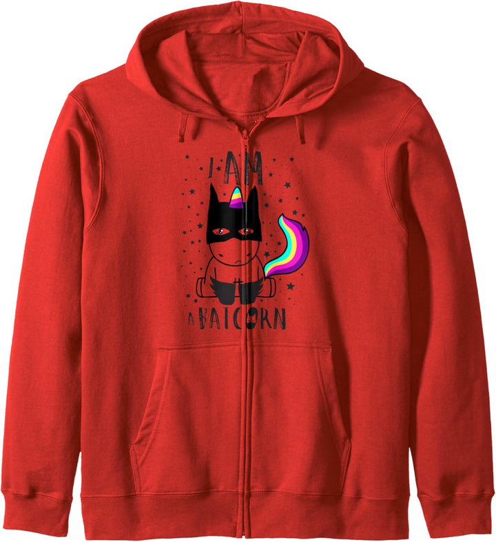 I Am A Batcorn Funny Dark Unicorn Superheld Apparel Kapuzenjacke
