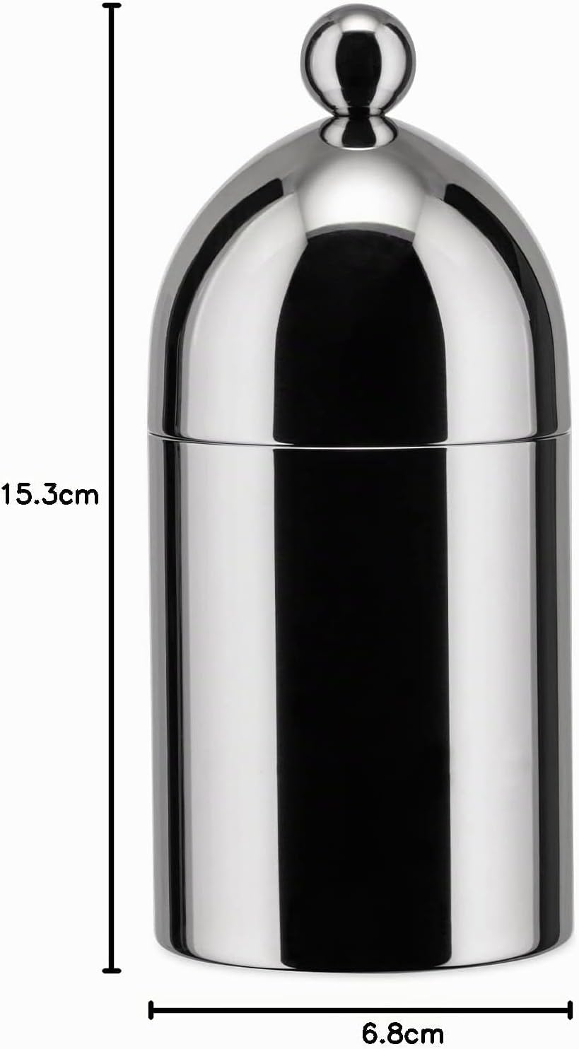 Alessi Zuckerdose mit Löffel aus Edelstahl 18/10 glänzend poliert, 14.5 x 7 x 13.5 cm