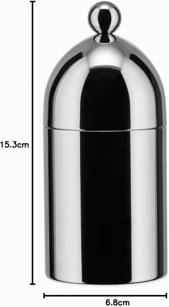 Alessi Zuckerdose mit Löffel aus Edelstahl 18/10 glänzend poliert, 14.5 x 7 x 13.5 cm