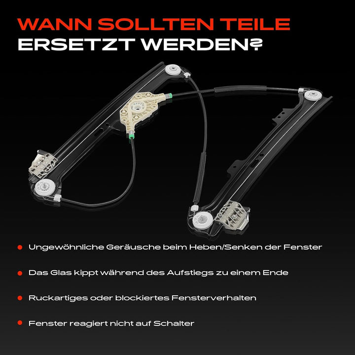 Frankberg Fensterheber Vorne Links Kompatibel mit 5er E60 5er Touring E61 Alle Motoren Limousine Kom
