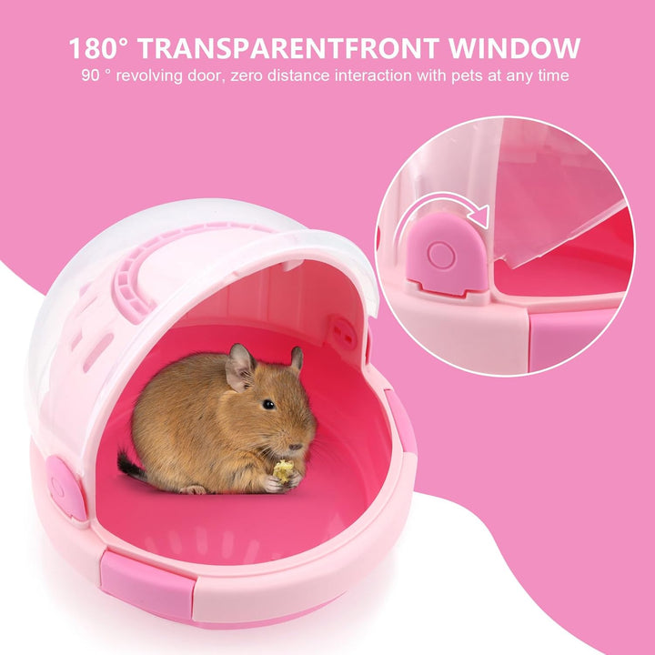 Hamster Carrier Käfig Portable Mäuse Travel Case Kunststoff Kleintier Carrier Ratte Carry Käfig mit