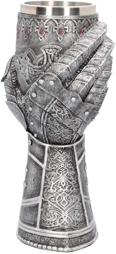 Nemesis Now Ofenhandschuh-Kelch, 23 cm, Grau, Kunstharz mit Edelstahleinsatz, Einheitsgrösse
