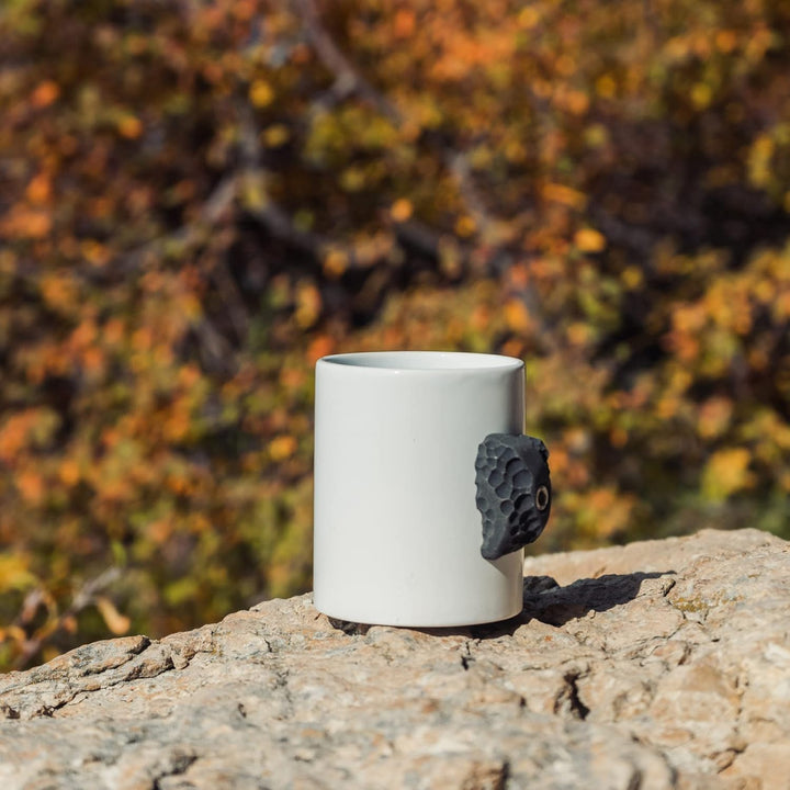 YY Vertical Climbing Tasse aus Keramik und Harz, 30 cl, schwarz