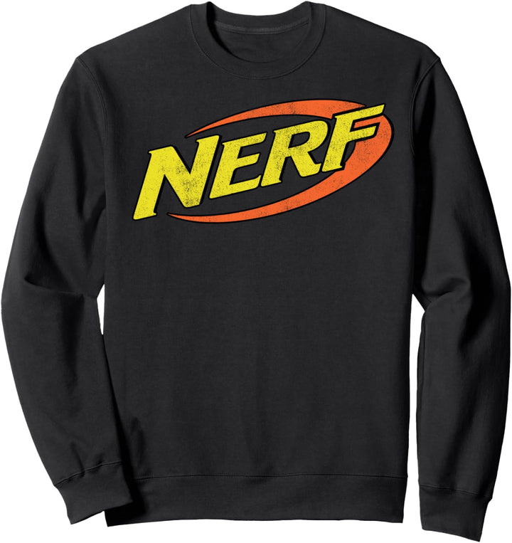 Nerf Classic Distressed Retro Color Logo Sweatshirt