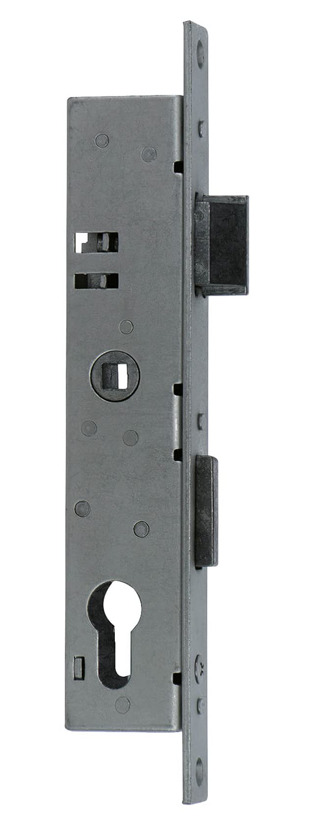 Alberts 654092 Einsteckschloss | für Wellengitter-Tore | verzinkt | Dornmass 25 mm | Gesamthöhe 243 