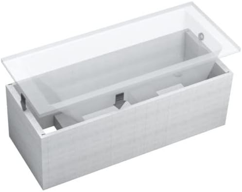 BADLAND Badewanne Original Weiss Acryl Wanne Rechteck INTRICA 170x75 KOMPLETTSET SET mit Premium Wan