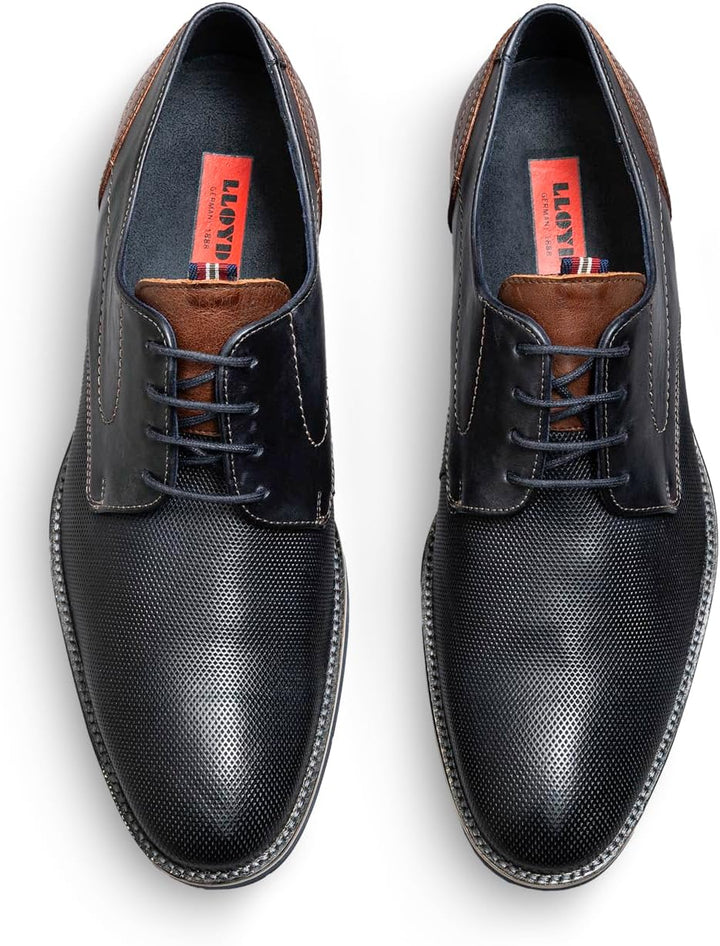LLOYD Herren Schnürschuhe Harris, Männer Businessschuhe, 40 EU Midnight D Brown