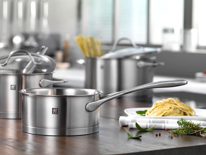 ZWILLING Essence Kochtopf-Set, 5-teilig, 4 Deckel, Induktionsgeeignet, Edelstahl, 5 Tlg., 5 tlg.