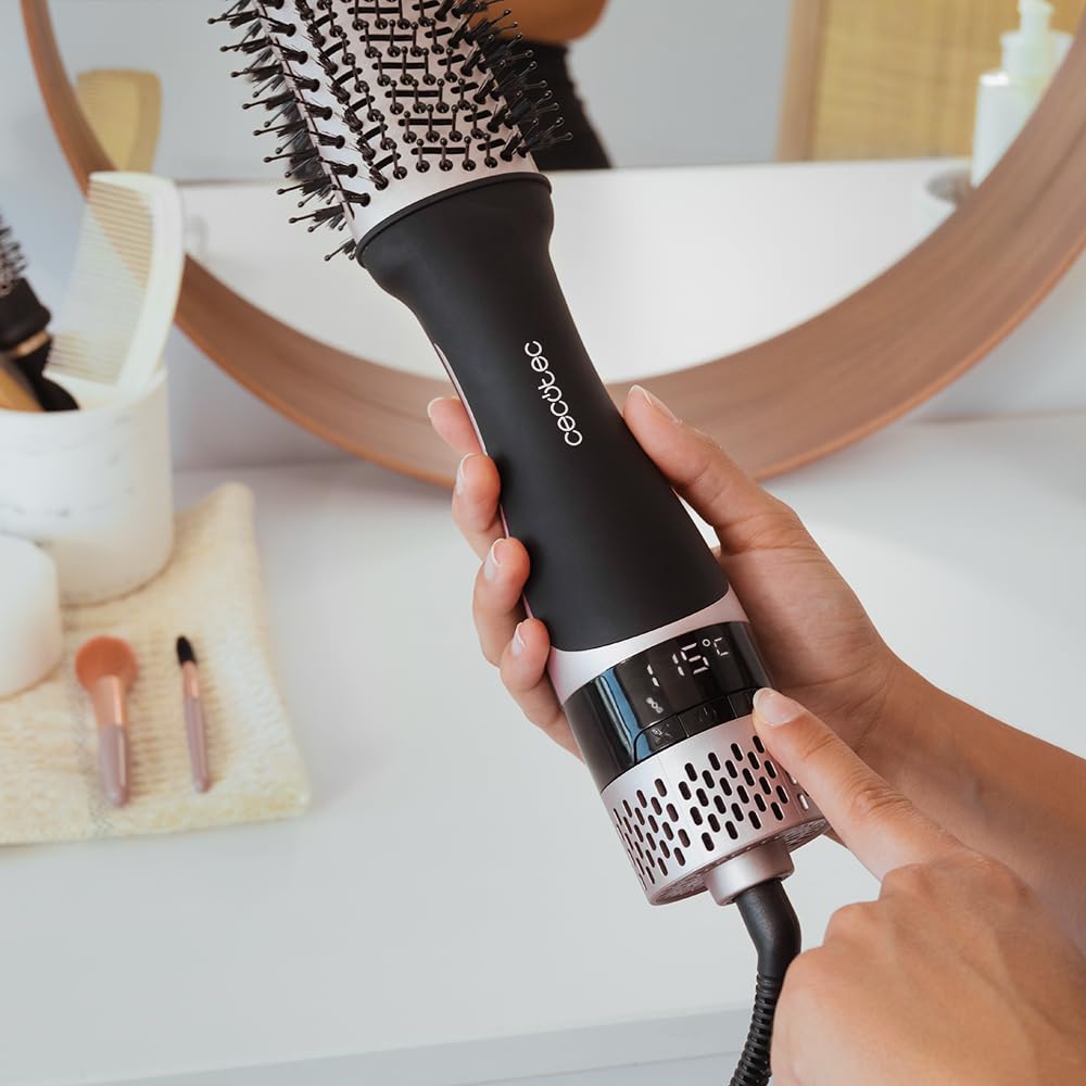 Cecotec Luftbürste mit CeramicCare Unique Touch-Display, 1200 W, trocken, entwirrt, glättet, Volumen