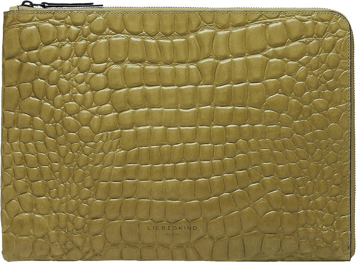 Liebeskind Damen Pb Croco Laptop/Tablet Case Matcha, Matcha